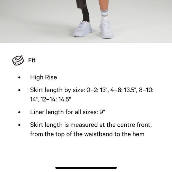 NEW Lululemon Court Rival High-Rise Tennis Skirt 8 - Picture 5 of 6